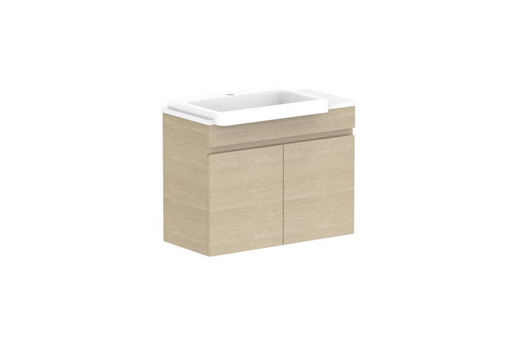 ADP Glacier Lite Semi Recessed All Door Twin Vanity