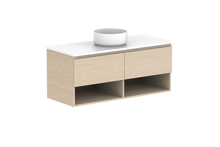 ADP Glacier Pro Full Depth Shelf Slim Wall Hung Vanity