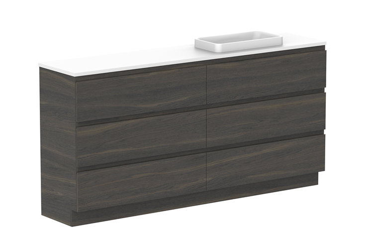 ADP Glacier Pro Ensuite All Drawer Trio Vanity