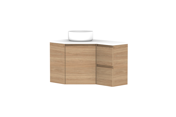 ADP Glacier Pro Corner Twin Vanity