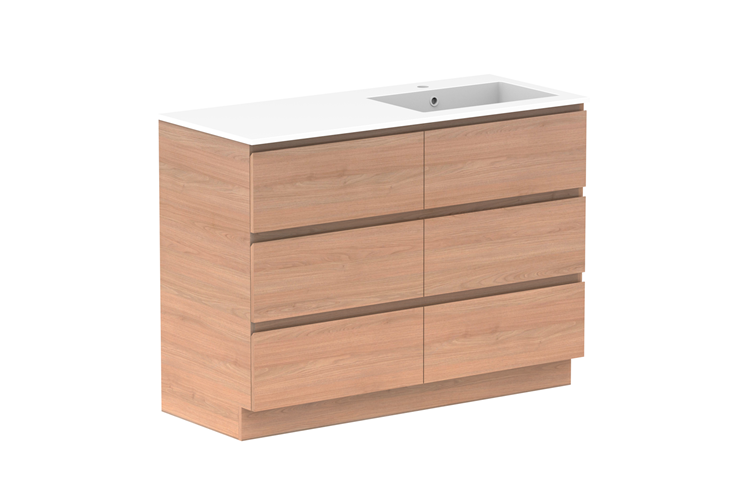 ADP Glacier Lite Full Depth All Drawer Trio Vanity