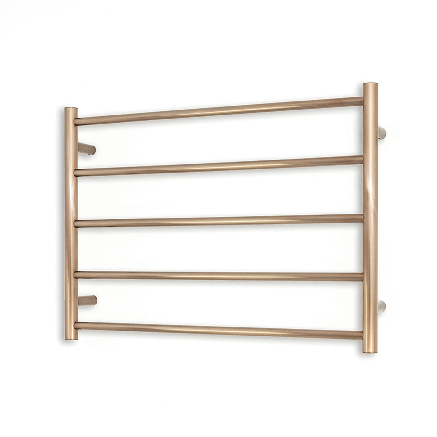 Radiant Heating 750 x 550mm Rnd Heated Towel Rail RIGHT, Champagne