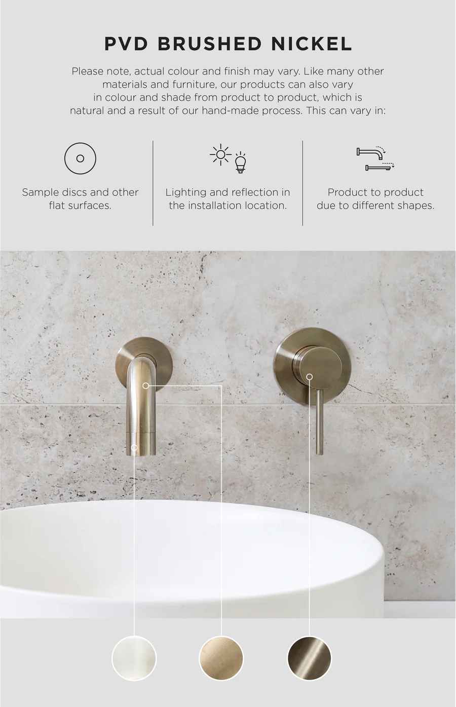 Meir Round 3-Function Hand Shower Wand, Brushed Nickel