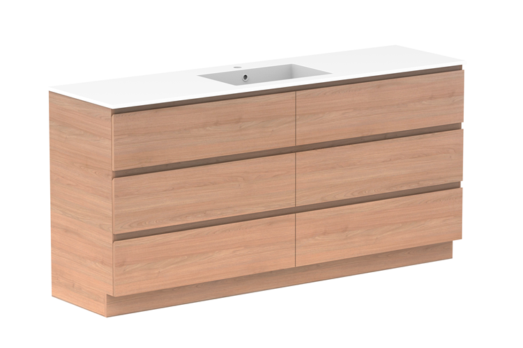 ADP Glacier Pro Full Depth All Drawer Trio Vanity