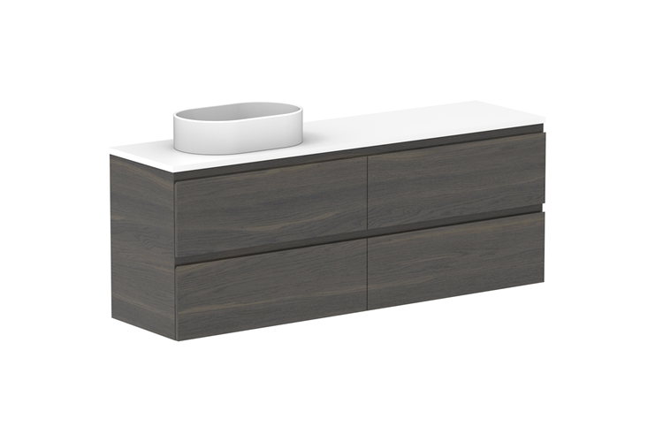 ADP Glacier Lite Ensuite All Drawer Twin Vanity