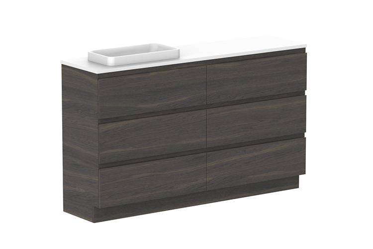 ADP Glacier Pro Ensuite All Drawer Trio Vanity