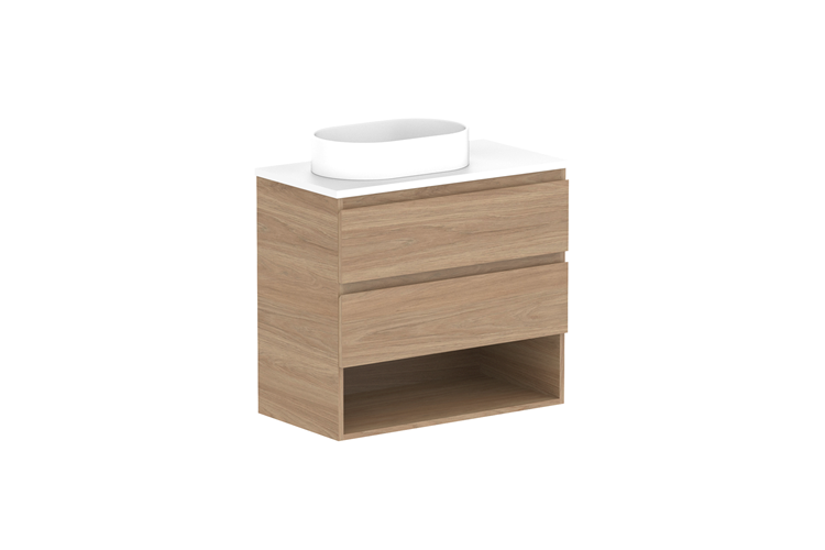 ADP Glacier Lite Ensuite Shelf Twin Vanity