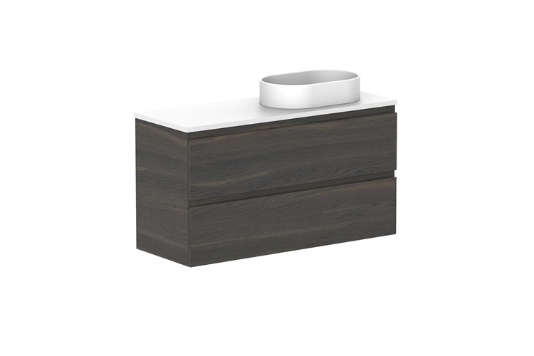 ADP Glacier Lite Ensuite All Drawer Twin Vanity