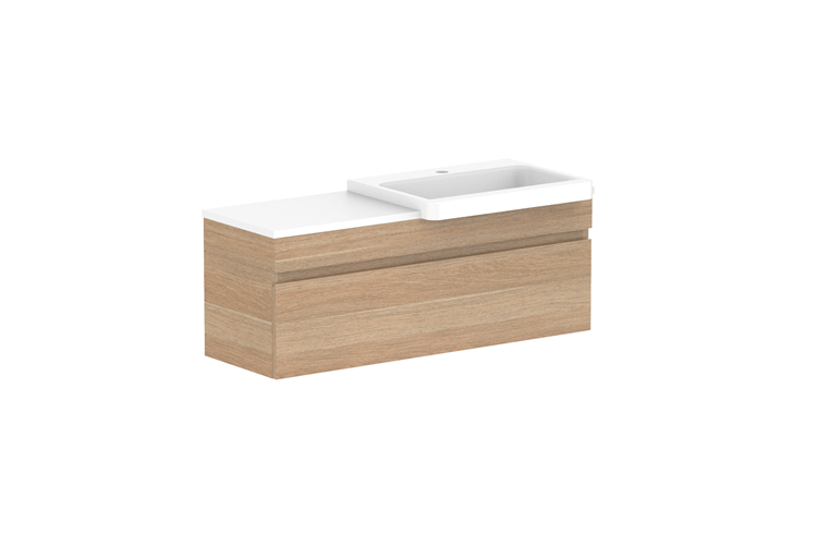 ADP Glacier Pro Semi Recessed All Drawer Slim Vanity