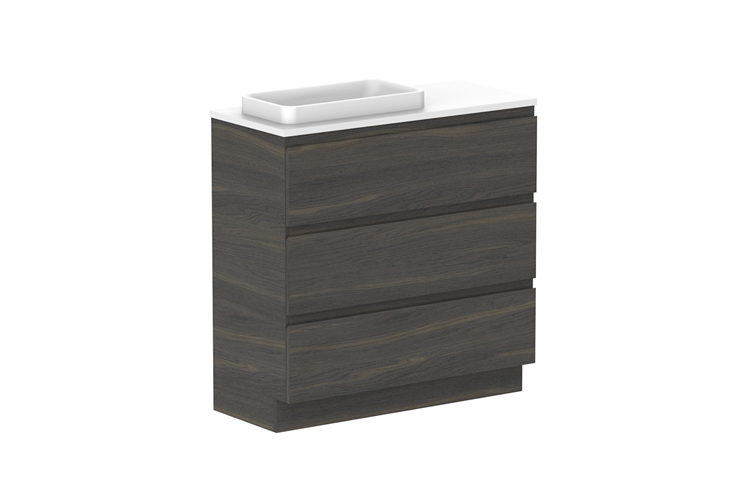 ADP Glacier Lite Ensuite All Drawer Trio Vanity