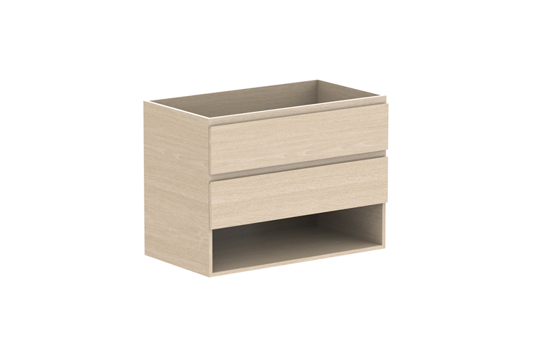 ADP Glacier Pro Full Depth Shelf Twin Wall Hung Vanity