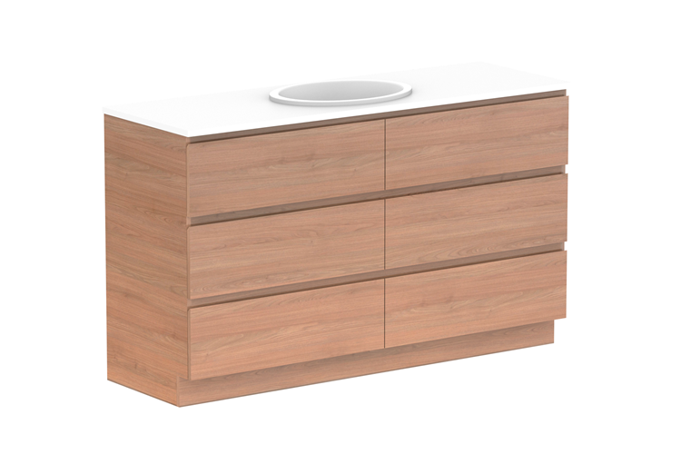 ADP Glacier Pro Full Depth All Drawer Trio Vanity