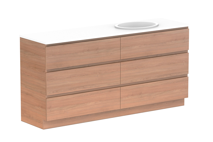 ADP Glacier Pro Full Depth All Drawer Trio Vanity