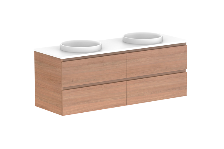 ADP Glacier Pro Full Depth All Drawer Twin Vanity