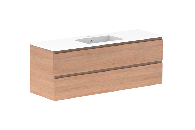 ADP Glacier Pro Full Depth All Drawer Twin Vanity