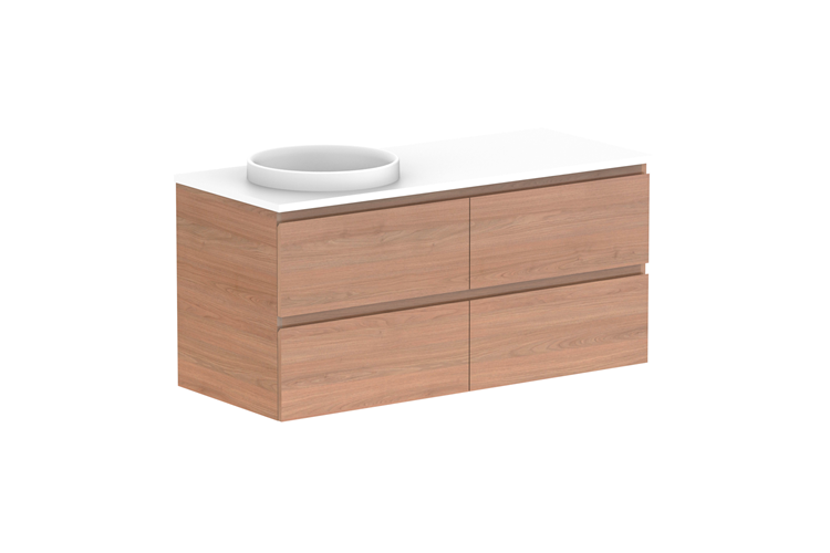 ADP Glacier Lite Full Depth All Drawer Twin Vanity