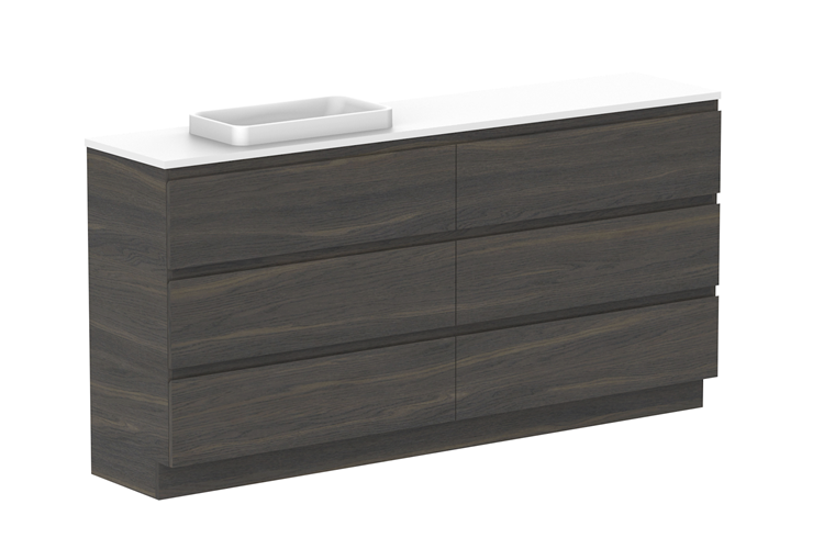 ADP Glacier Pro Ensuite All Drawer Trio Vanity