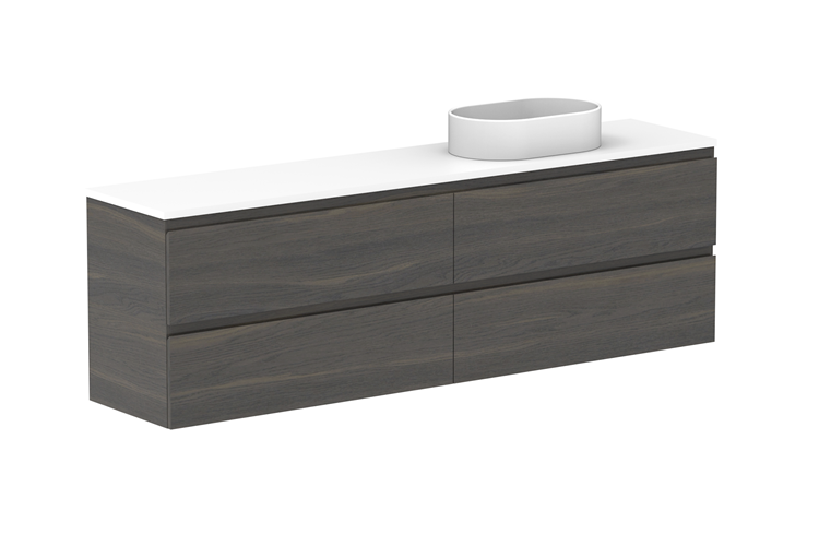 ADP Glacier Lite Ensuite All Drawer Twin Vanity