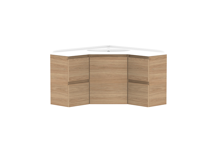 ADP Glacier Pro Corner Twin Vanity