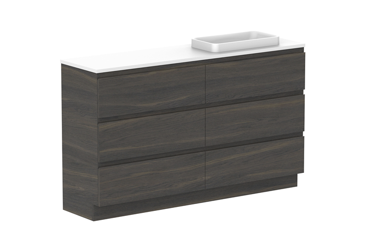 ADP Glacier Lite Ensuite All Drawer Trio Vanity