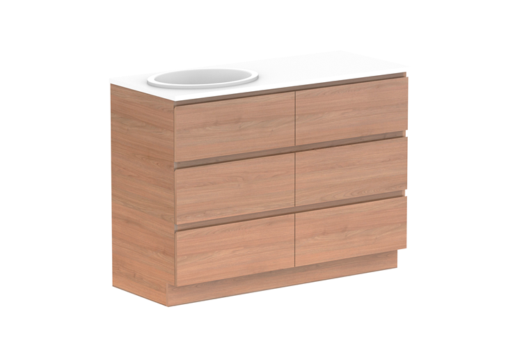 ADP Glacier Pro Full Depth All Drawer Trio Vanity