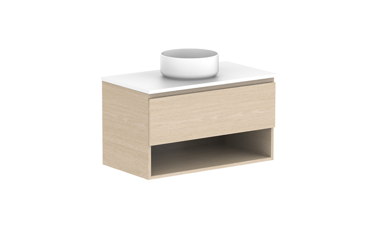 ADP Glacier Pro Full Depth Shelf Slim Wall Hung Vanity