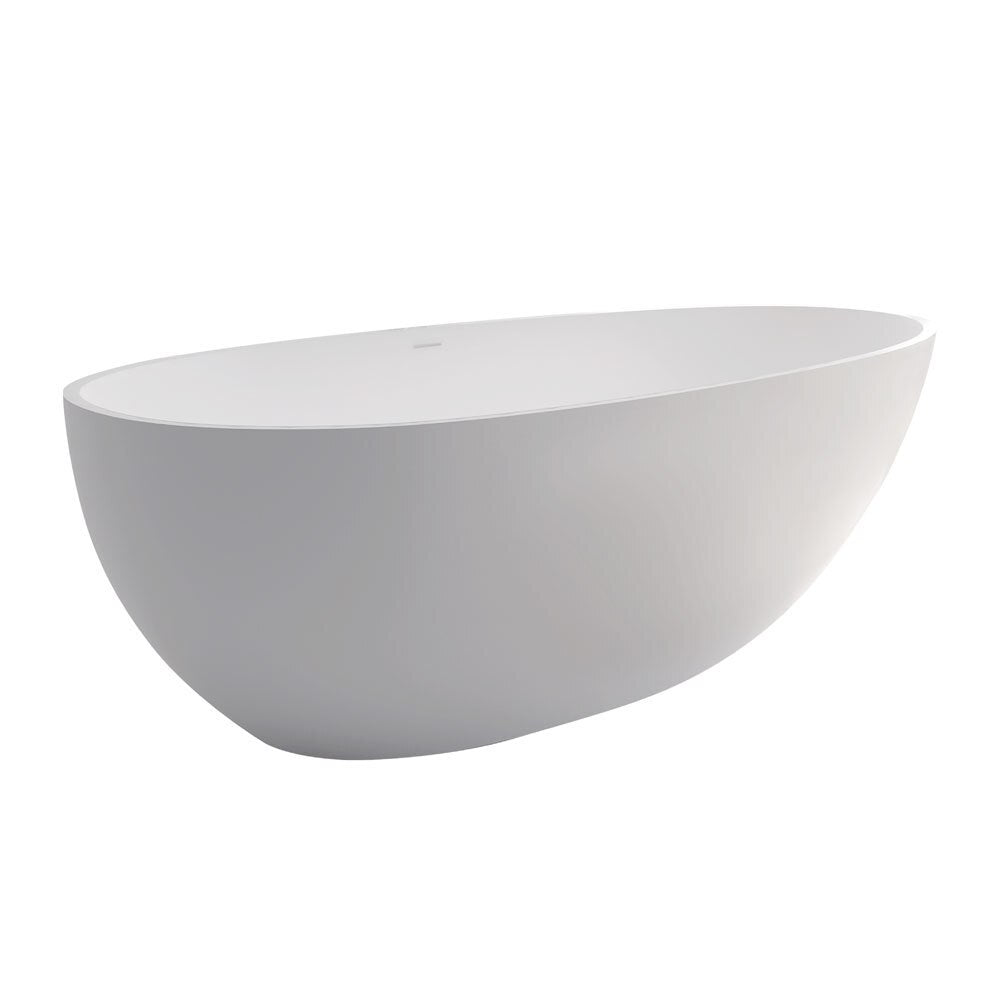 Fienza Bahama 1500mm Stone Bath Matte White