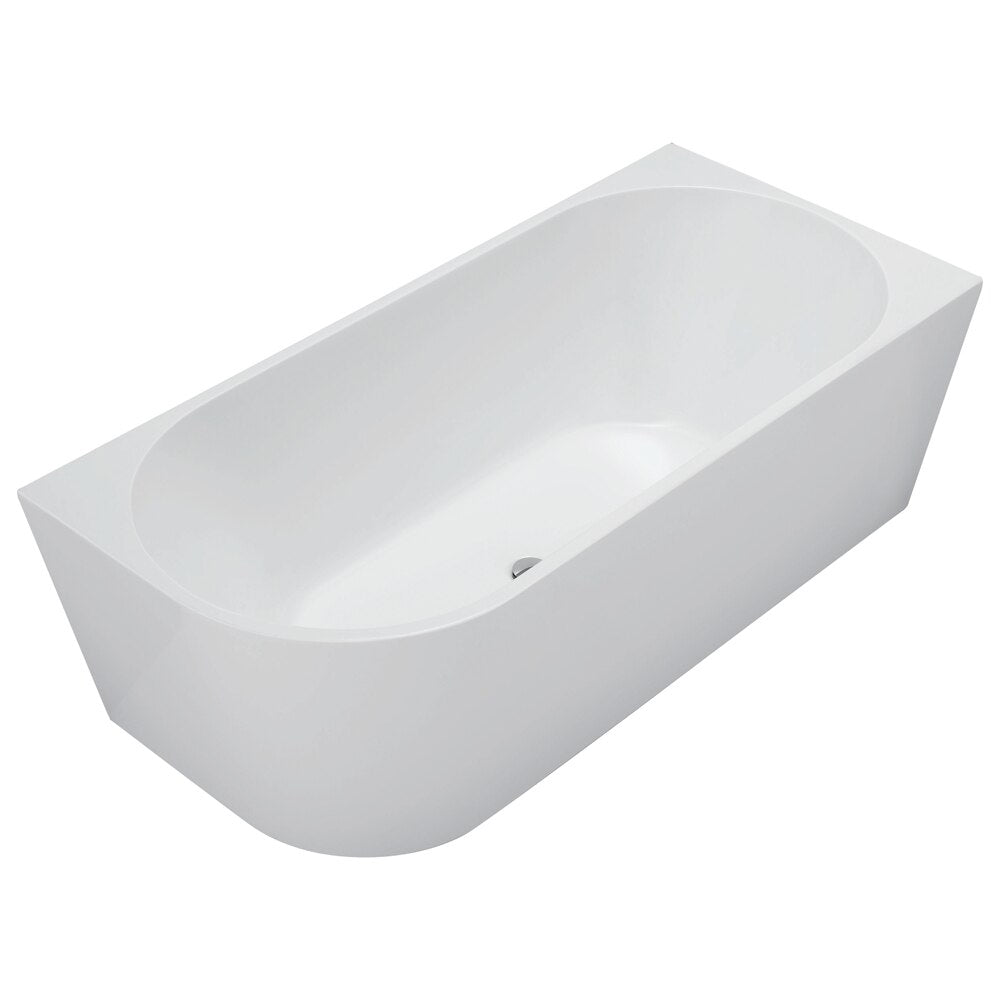 Fienza Isabella 1500mm Left Hand Corner Bath Gloss White
