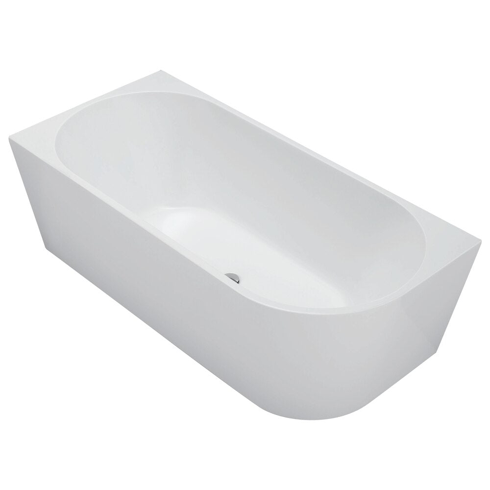 Fienza Isabella 1500mm Right Hand Corner Bath Gloss White
