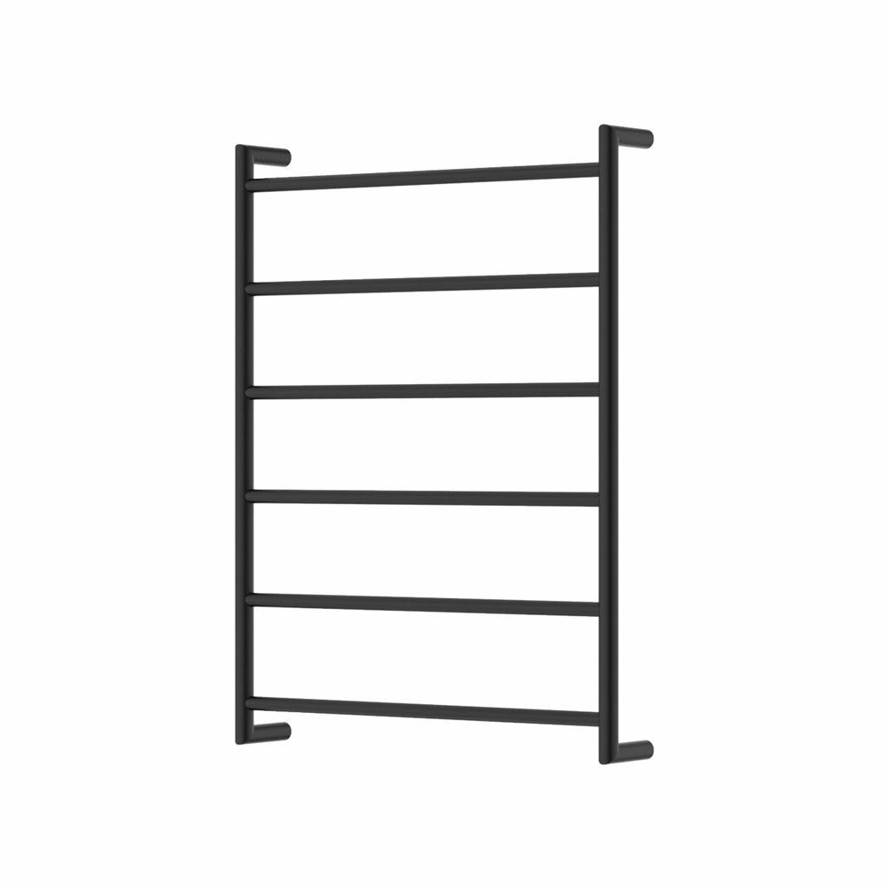 Fienza Kaya Round Heated Towel Rail Matte Black 6 Bars 600x800 Mimicoco