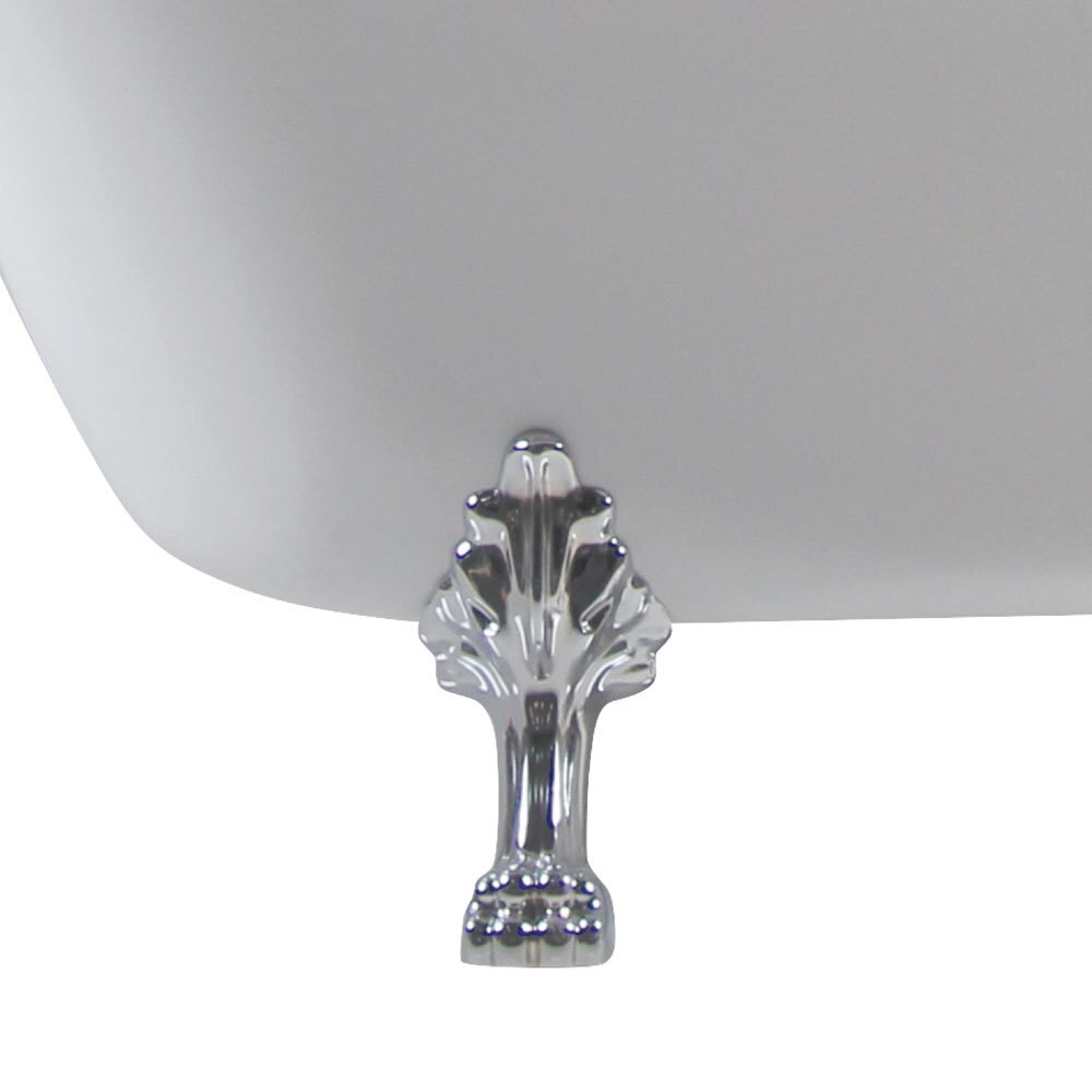 Fienza Clawfoot 1700mm Freestanding Acrylic Bath Chrome Feet