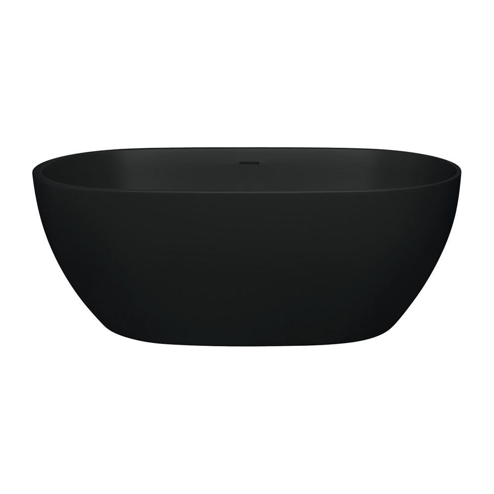 Fienza Luciana Freestanding 1500mm Stone Bath Matte Black
