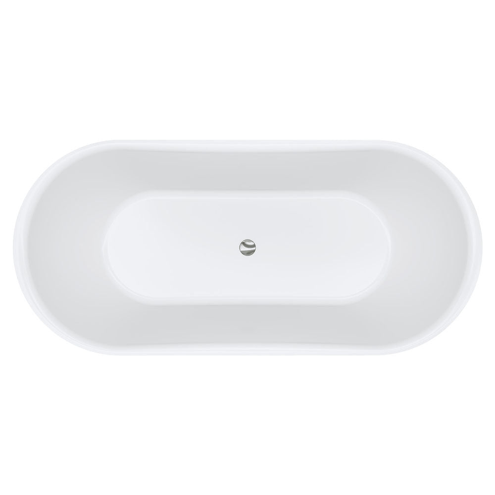 Fienza Windsor Freestanding Acrylic Bath 1700mm Matte Black