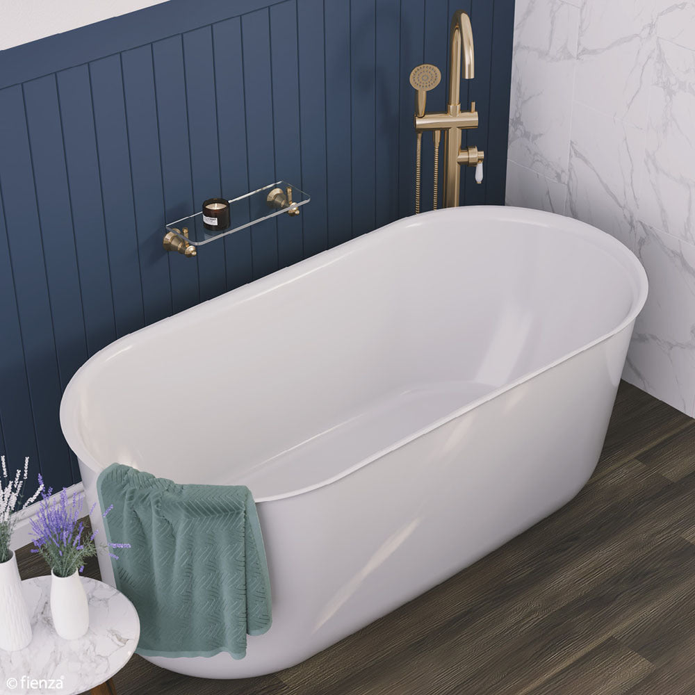 Fienza Windsor Freestanding Acrylic Bath 1700mm Gloss White