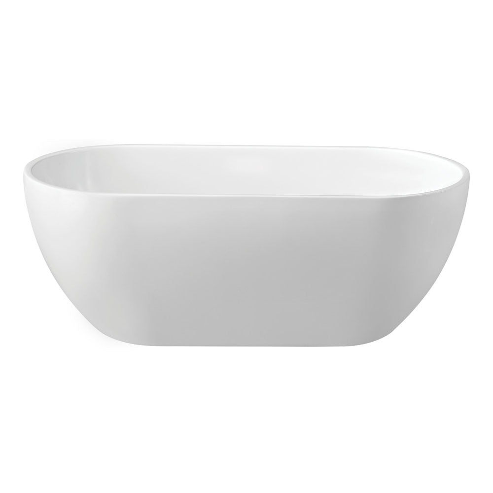 Fienza Koko Matte White 1500mm Freestanding Acrylic Bath