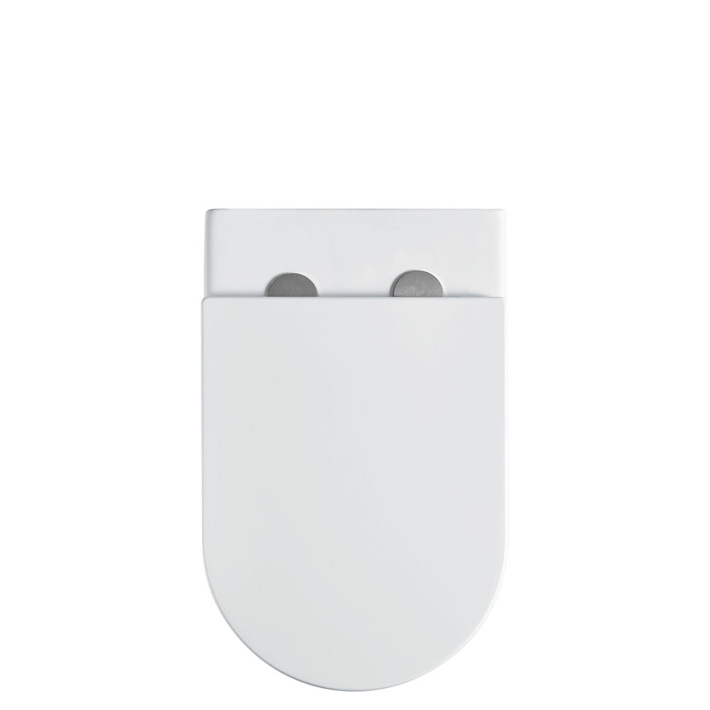 Fienza Alix Ambulant Wall-Faced, P-Trap Geberit In-Wall Cistern, Toilet Suite, Slim Seat