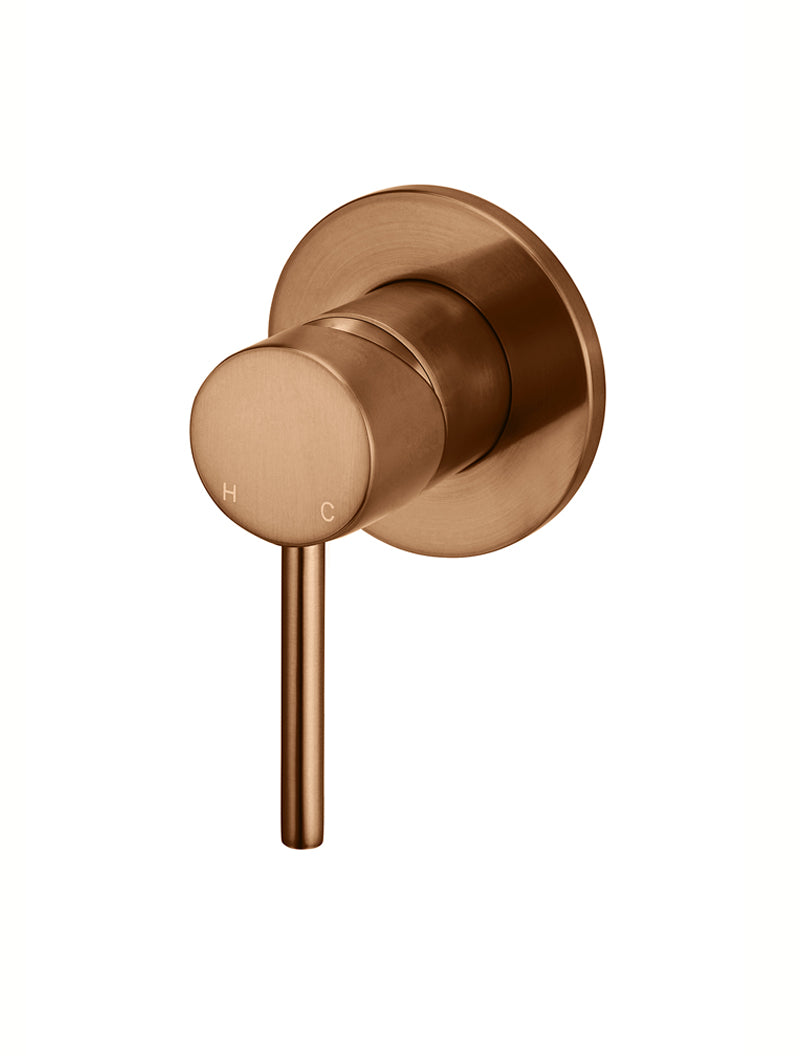 Meir Round Wall Mixer Trim Kit (In-Wall Body Not Included), Lustre Bronze