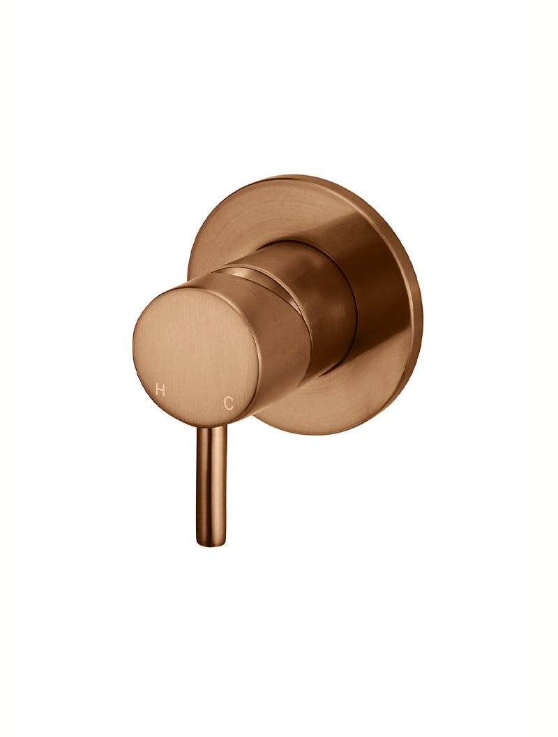 Meir Round Wall Mixer, Finish Kit, Lustre Bronze