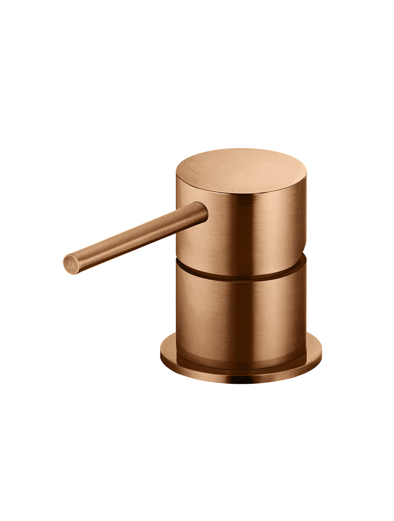 Meir Round Hob Mounted Mixer, Lustre Bronze