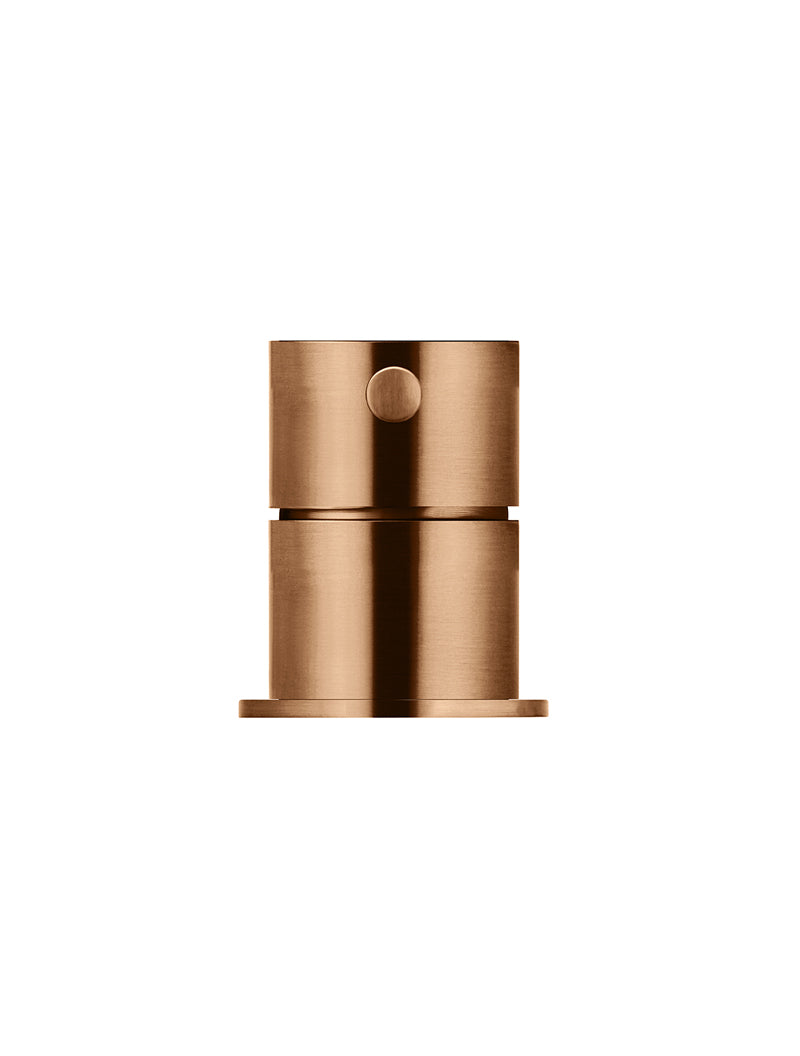Meir Round Hob Mounted Mixer, Lustre Bronze