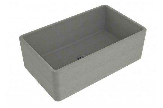 Turner Hastings Novi 75x46 Fireclay Butler Sink, Concrete Look
