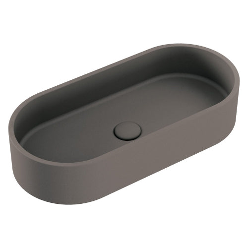 Fienza Jada Pill Concrete Above Counter Basin, Warm Grey