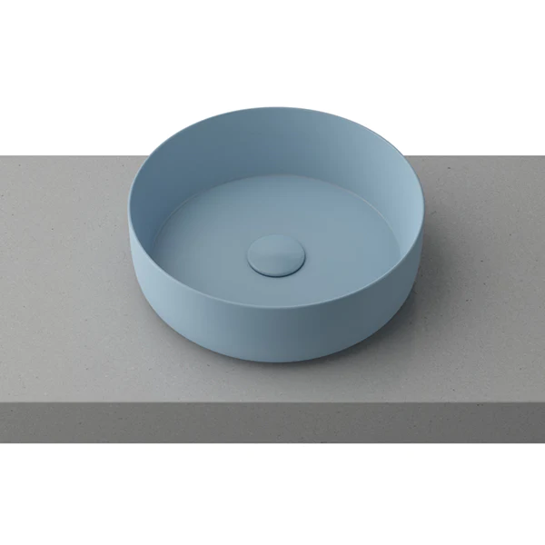Timberline Allure Above Counter Basin 360mm, Matte Blue