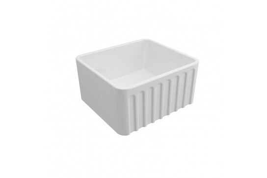 Turner Hastings Novi 50x46 Fireclay Butler Sink, Gloss White