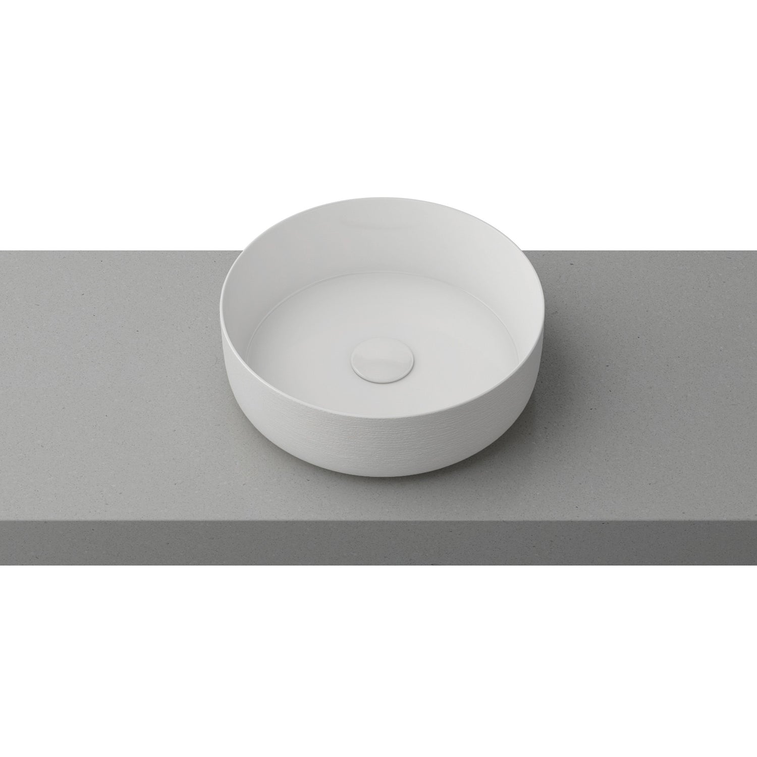 Timberline Allure Raked Above Counter Basin 360mm, Matte White