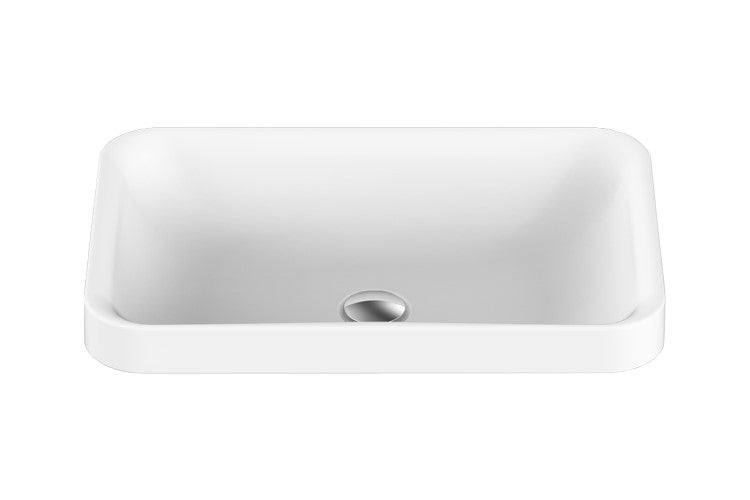 Adp Pride Semi-Inset Basin, Matte White