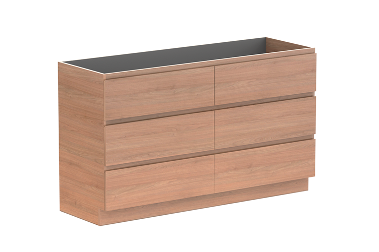 ADP Glacier Lite Full Depth All Drawer Trio Vanity