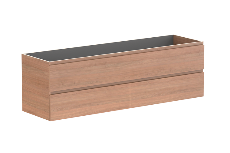 ADP Glacier Lite Full Depth All Drawer Twin Vanity