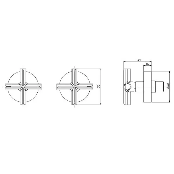 Phoenix Vivid Slimline Plus Lever Wall Top Assemblies, Brushed Nickel