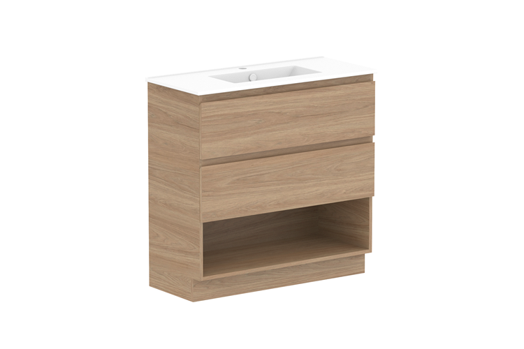 ADP Glacier Lite Ensuite Shelf Floor Trio Vanity